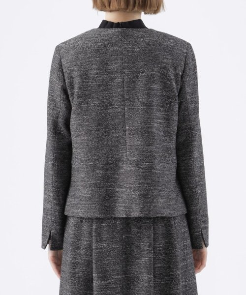 【80周年記念アイテム】【美シリーズ】ブライトツィードノーカラージャケット 美シリーズ 80周年記念アイテム