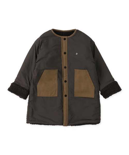 ヒートウォーム シープボア リバーシブルコート 