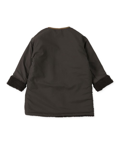 ヒートウォーム シープボア リバーシブルコート 