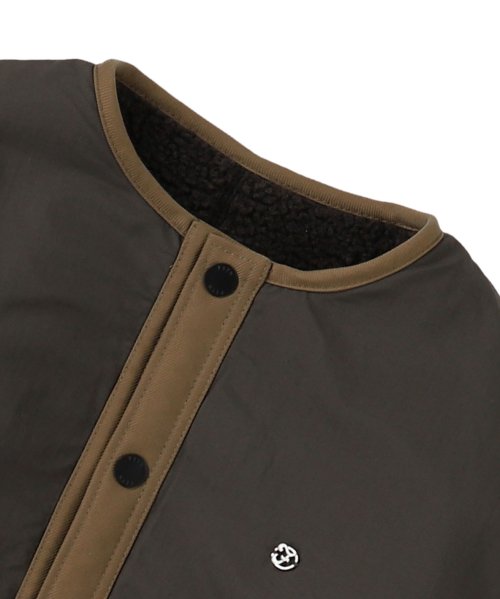 ヒートウォーム シープボア リバーシブルコート 