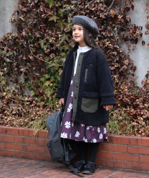 ヒートウォーム シープボア リバーシブルコート 