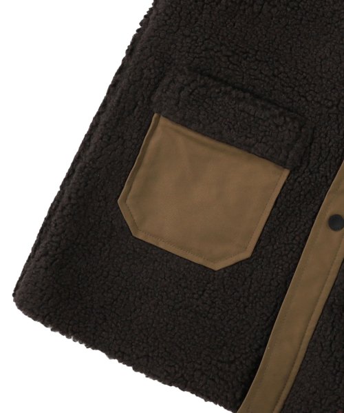 ヒートウォーム シープボア リバーシブルコート 