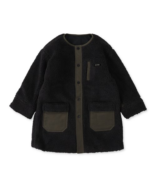 ヒートウォーム シープボア リバーシブルコート 