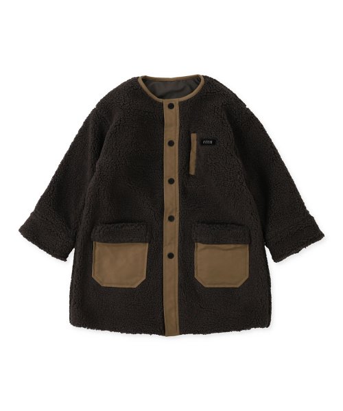 ヒートウォーム シープボア リバーシブルコート 