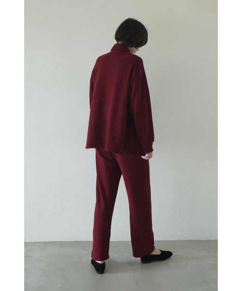 CLANE(クラネ)/WOOL RING JERSEY HALF ZIP TOPS/img19