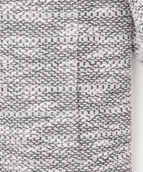 【セットアップ対応】カラミツイードノーカラー ジャケット 