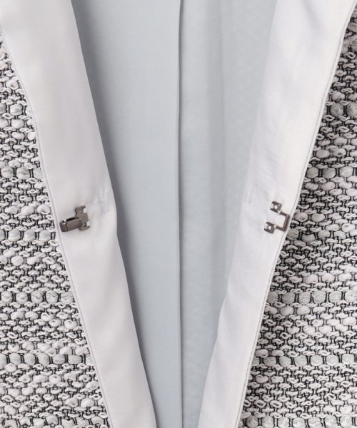 【セットアップ対応】カラミツイードノーカラー ジャケット 