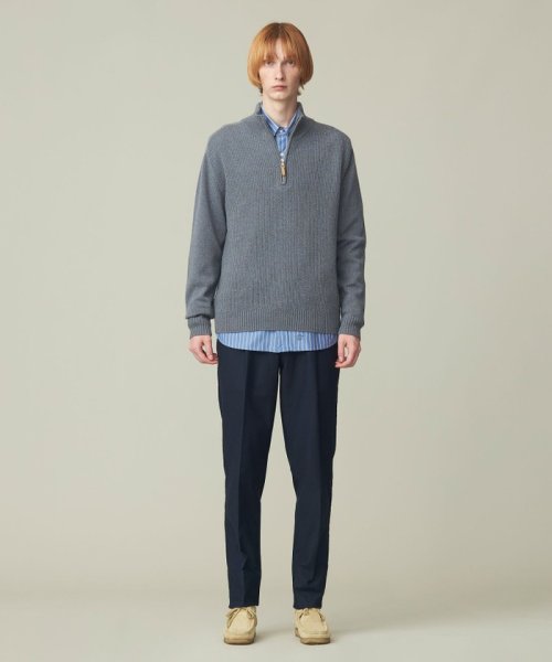 J.PRESS MENS(J．プレス　メンズ)/【Cash Lamb's Wool】畔編みハーフジップ ニット/img04