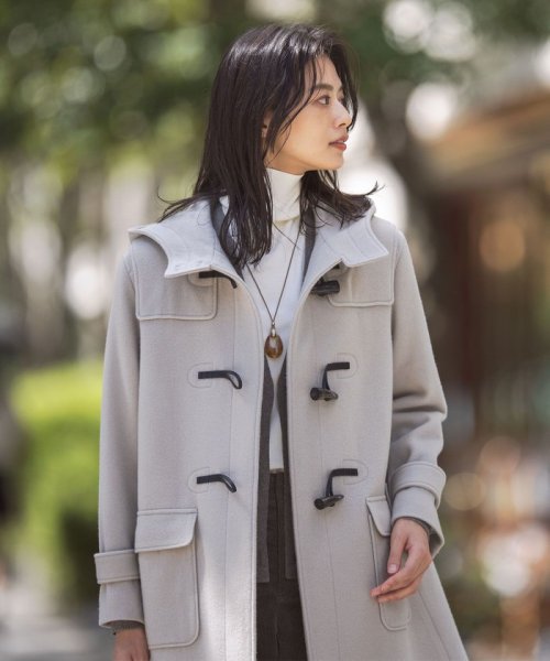 J.PRESS LADIES（LARGE SIZE）(J．プレス　レディス（大きいサイズ）)/Jackal 140s ソフトメルトン ダッフルコート/img02