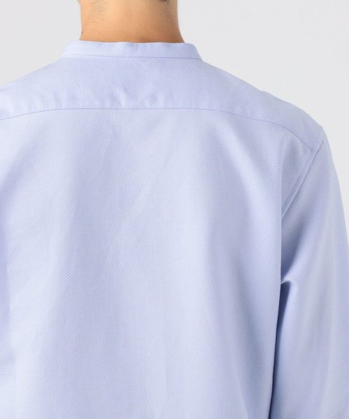 ハイカウントピケ ブザムシャツワンピース 