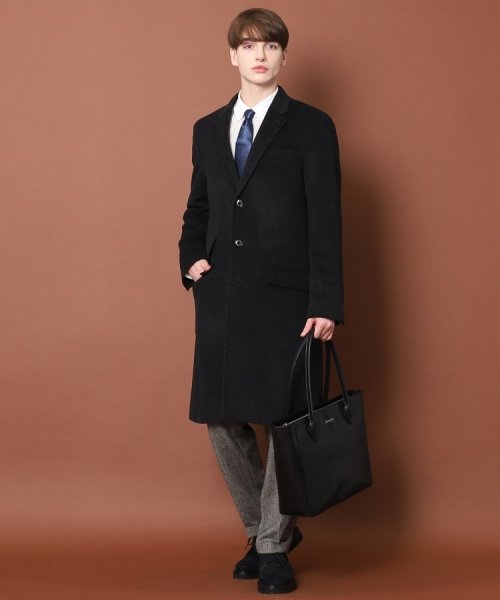 ウールカシミヤ チェスターコート 