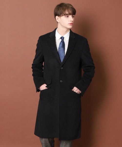 ウールカシミヤ チェスターコート 