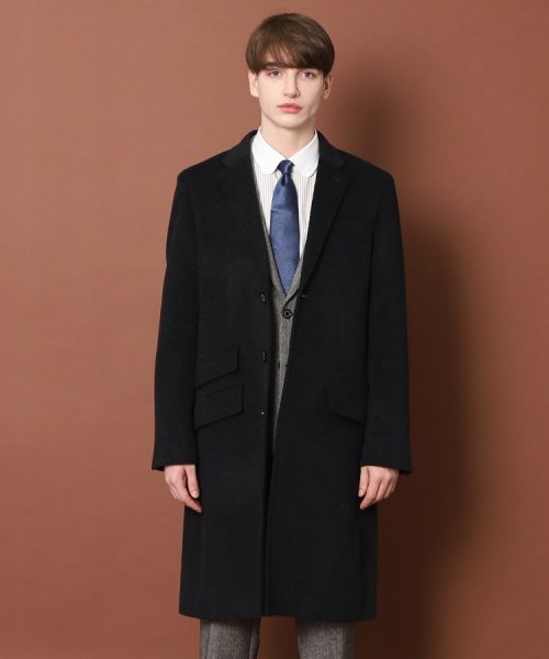 ウールカシミヤ チェスターコート 