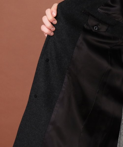 ウールカシミヤ チェスターコート 