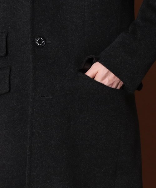 ウールカシミヤ チェスターコート 