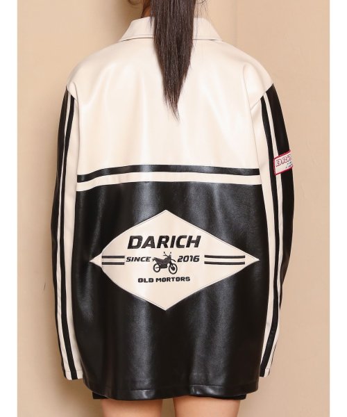 Darich(Darich)/バイカラーレザースタジャン/img13