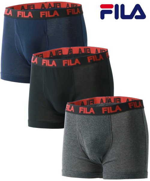 MARUKAWA(マルカワ)/別注 【FILA】フィラ 抗菌 防臭 ボクサーパンツ 3枚セット メンズ 下着 アンダーウェア 3枚組み/img18