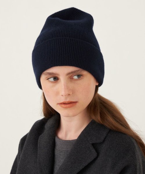 GALERIE VIE スコットランドカシミヤニットキャップ 