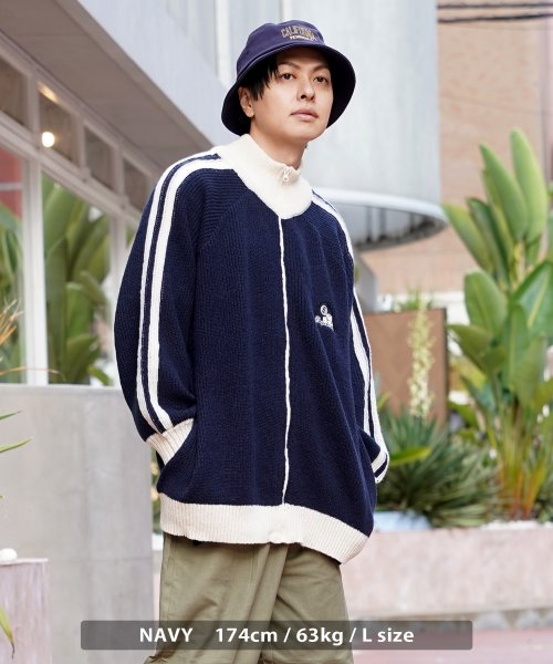 1111clothing(ワンフォークロージング)/◆畔編み ドライバーズニット◆ オーバーサイズ ニット メンズ ワイド セーター レディース ジッパーセーター フルジップ モックネック ハイネック/img07