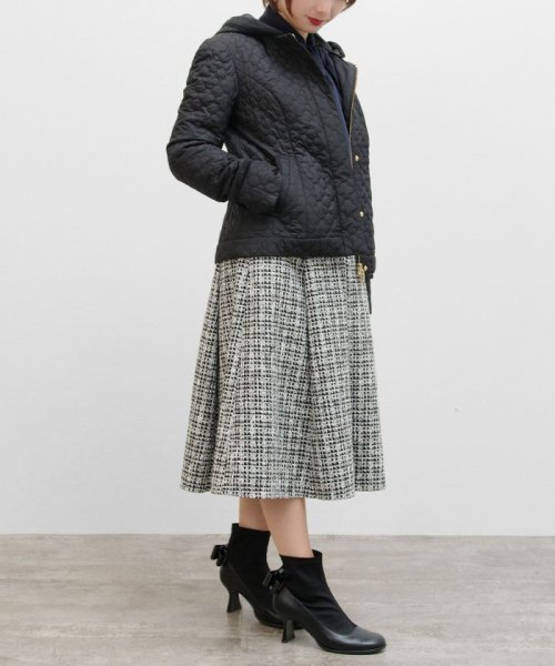 LAURA キルティングショートコート 