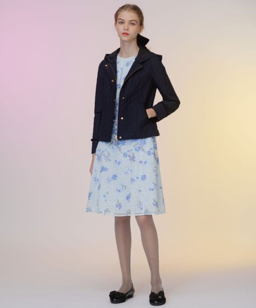 LAURA キルティングショートコート 