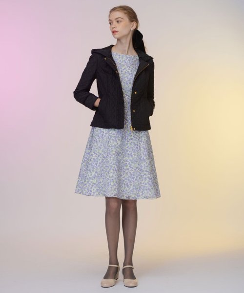 LAURA キルティングショートコート 