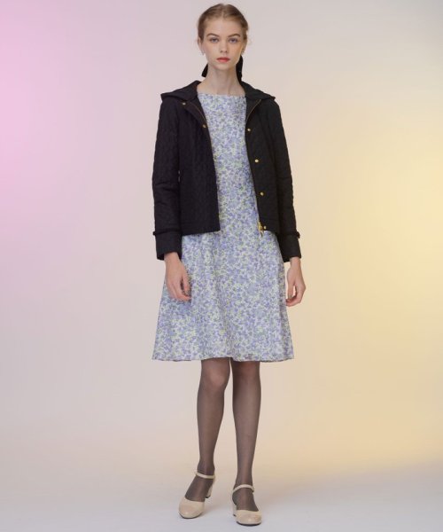 LAURA キルティングショートコート 