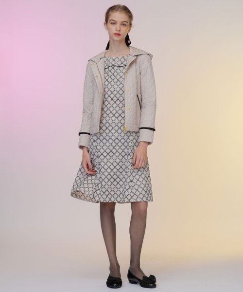 LAURA キルティングショートコート 