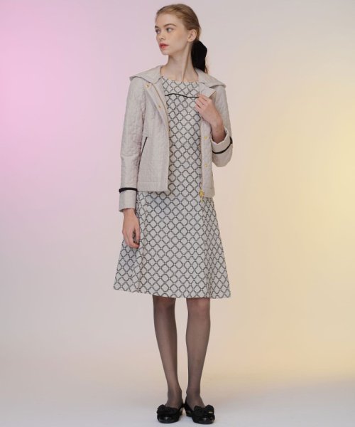 LAURA キルティングショートコート 