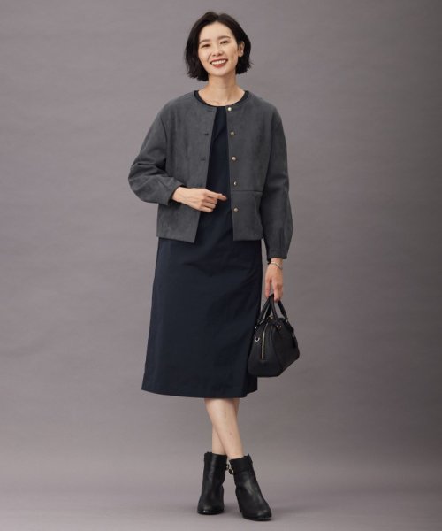 J.PRESS LADIES（LARGE SIZE）(J．プレス　レディス（大きいサイズ）)/【洗える】スエードダンボール  ジャケット/img03