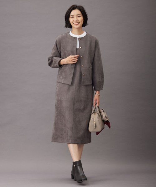 J.PRESS LADIES（LARGE SIZE）(J．プレス　レディス（大きいサイズ）)/【洗える】スエードダンボール  ジャケット/img04