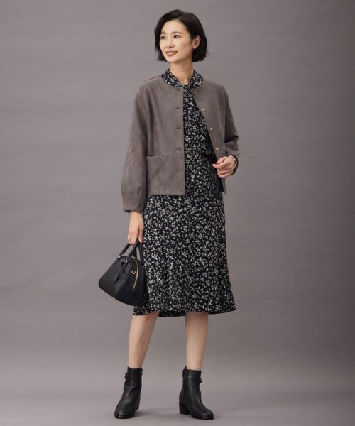 J.PRESS LADIES（LARGE SIZE）(J．プレス　レディス（大きいサイズ）)/【洗える】スエードダンボール  ジャケット/img05