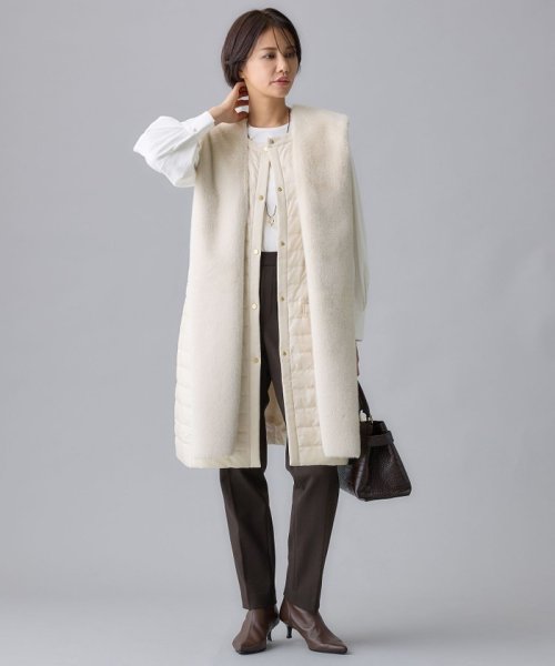 【洗える】ライトダウン ジレ 