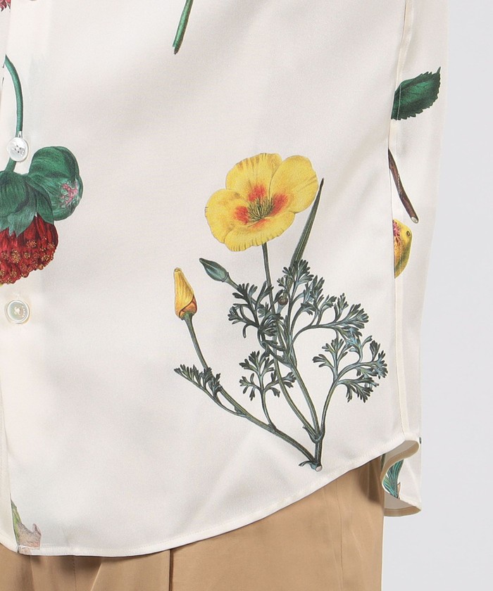 CABaN BLOOMIN ART シルクツイル レギュラーカラーシャツ - Thebuildteam 