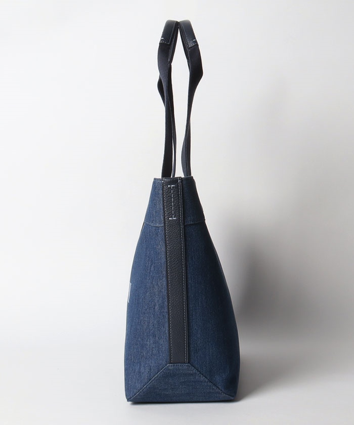 極美品コーチ COACH トートバッグ デニム 花柄 67415 A4収納可