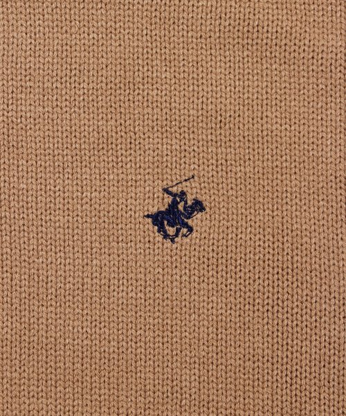 BEVERLY HILLS POLO CLUB(ビバリーヒルズポロクラブ)/【BEVERLY HILLS POLO CLUB/ビバリーヒルズポロクラブ】ワンポイント刺繍ハーフジップニットプルオーバー/img21