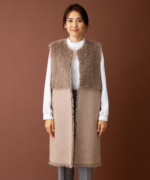 リバーシブル切替ロングジレ 