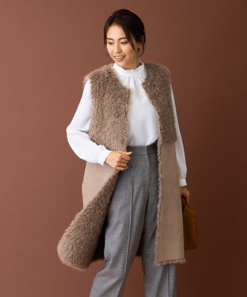 リバーシブル切替ロングジレ 