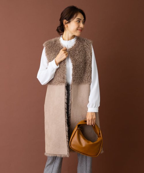 リバーシブル切替ロングジレ 