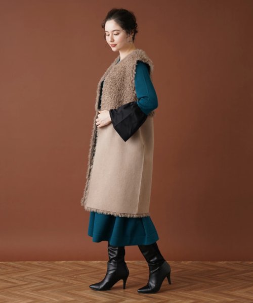 リバーシブル切替ロングジレ 