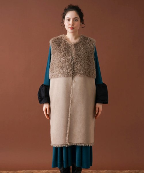 リバーシブル切替ロングジレ 