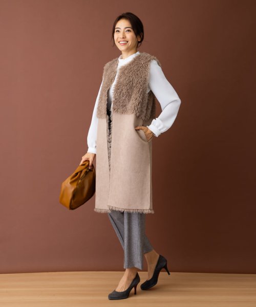 リバーシブル切替ロングジレ 