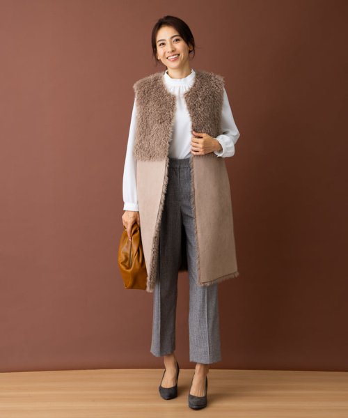 リバーシブル切替ロングジレ 