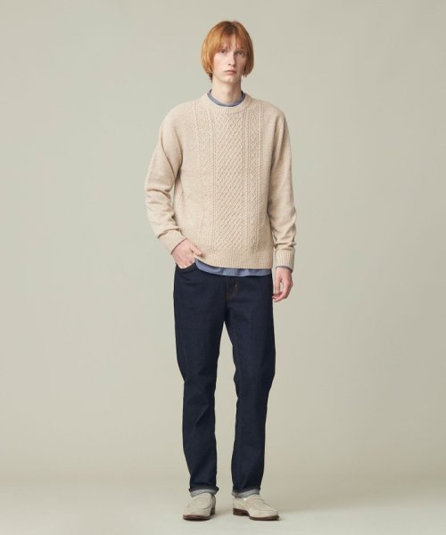 J.PRESS MENS(J．プレス　メンズ)/【Cash Lamb's Wool】ケーブルクルーネック ニット/img11