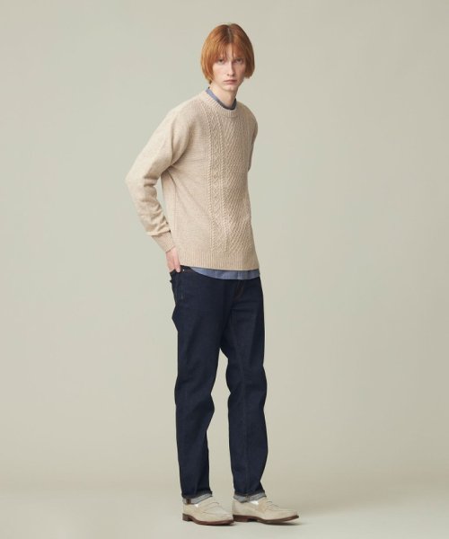 J.PRESS MENS(J．プレス　メンズ)/【Cash Lamb's Wool】ケーブルクルーネック ニット/img13