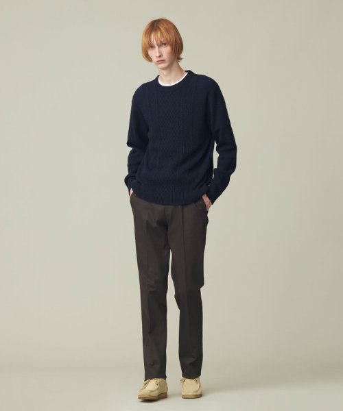 J.PRESS MENS(J．プレス　メンズ)/【Cash Lamb's Wool】ケーブルクルーネック ニット/img20