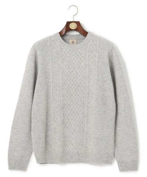 J.PRESS MENS(J．プレス　メンズ)/【Cash Lamb's Wool】ケーブルクルーネック ニット/img30