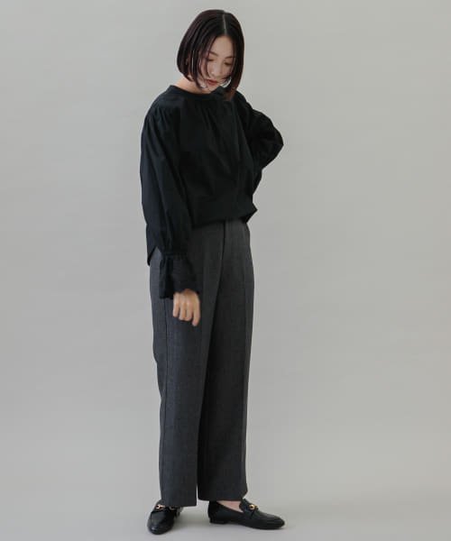 URBAN RESEARCH Sonny Label(アーバンリサーチサニーレーベル)/2WAY袖スカラップスタンドカラーブラウス/img20