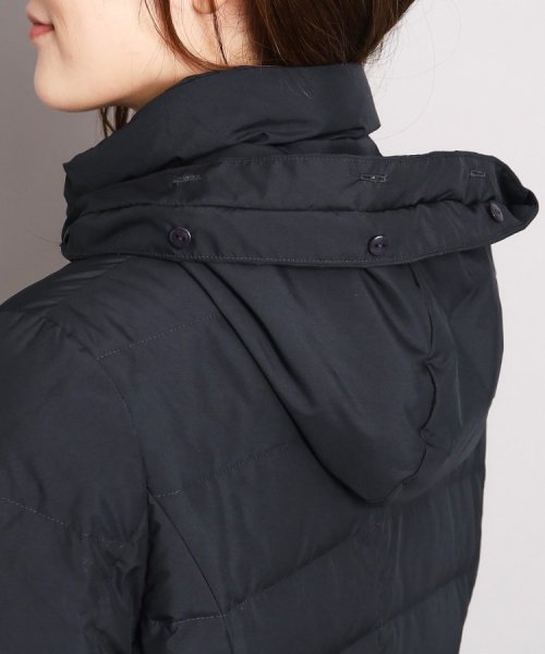 【洗える/エコ】800フィルパワーの高品質！機能性と美シルエットを叶えるダウンコート ミュラー種ホワイトダックの大きいダウンボールを使用しているため