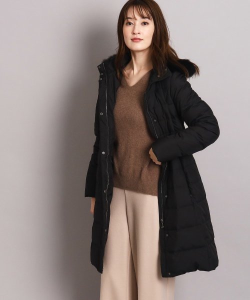 【洗える/エコ】800フィルパワーの高品質！機能性と美シルエットを叶えるダウンコート ミュラー種ホワイトダックの大きいダウンボールを使用しているため